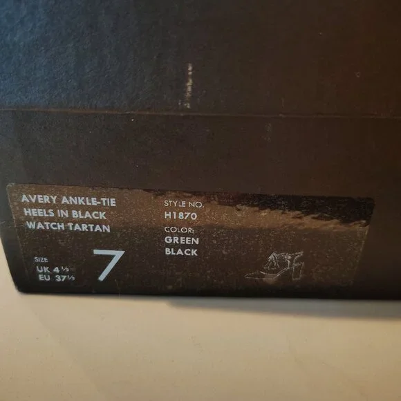 J. Crew Collection - Italian Made Green/Black Ankle-tie Pump - Picture 6 of 6